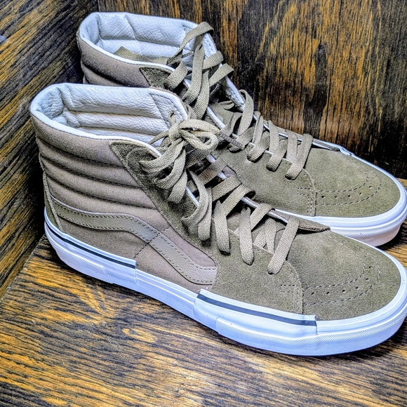 Vans Sk8-Hi Rearrange Suede Canvas High Top Skate Shoes Brown, Men9 Womens 10.5 - Picture 1 of 6